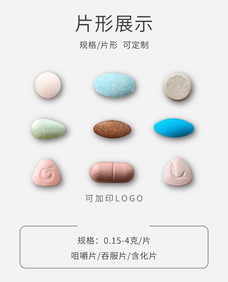 壓片糖果的規(guī)格展示